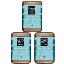 Dead Sea Mineral Mud Soap Bar, 7 Oz, Fragrance Free, Shea Butter, Argan Oil, Mag