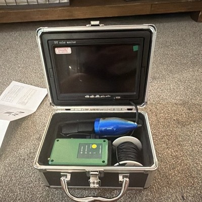 7 in Smart Underwater Fishing Video Camera Kit w/ TFT Color Monitor, Carry Case