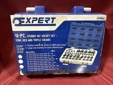 Expert 41pc Impact Stubby Bit Socket Set Hex Torx Triple Square E041662 New