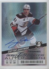 2024-25 Credentials Debut Ticket Access 8/99 Cutter Gauthier #127 Rookie Auto RC