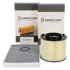 HIRSCHER Filterset für AUDI A4 B9 A5 F5 Q5 FY 2.0/35/40/45 TFSI Mild Hybrid