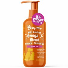 32 oz Wild Alaskan Salmon Oil - Omega 3 Supplement for Dogs Cats