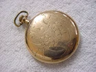 Vintage GOLD FD antique 1920 Art Deco ILLINOIS TIME KING RAILROAD pocket watch