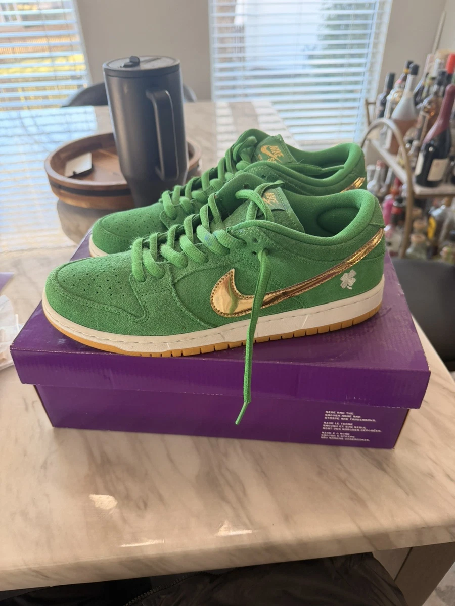スケートボード NIKE SB Dunk Low Pro Lucky Green 9.5 Las mejores ofertas en Nike Dunk Low Lucky Green | eBay