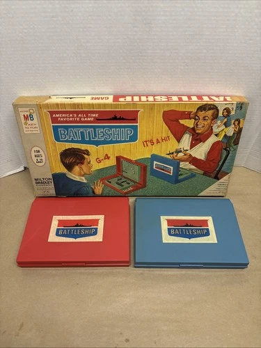 Vintage Battleship Board Game 1967 Milton Bradley 4730 Complete w/ Original Box