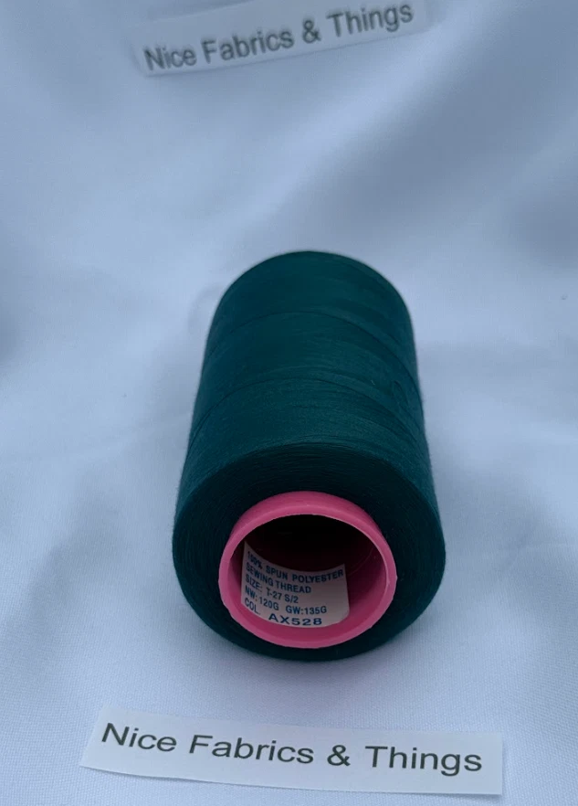 50 Spools - Turquoise AX528 Multi Purpose Sewing Thread - Image 3 of 3