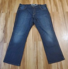 Wrangler Jeans Men's 42x34 Dark Blue Retro Relaxed Bootcut