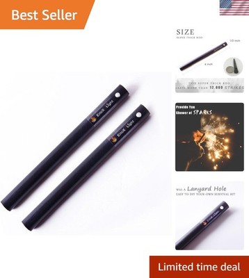 Survival-Ready 2 PC Ferrocerium Flint Fire Starter for Hunting, Camping, BBQ