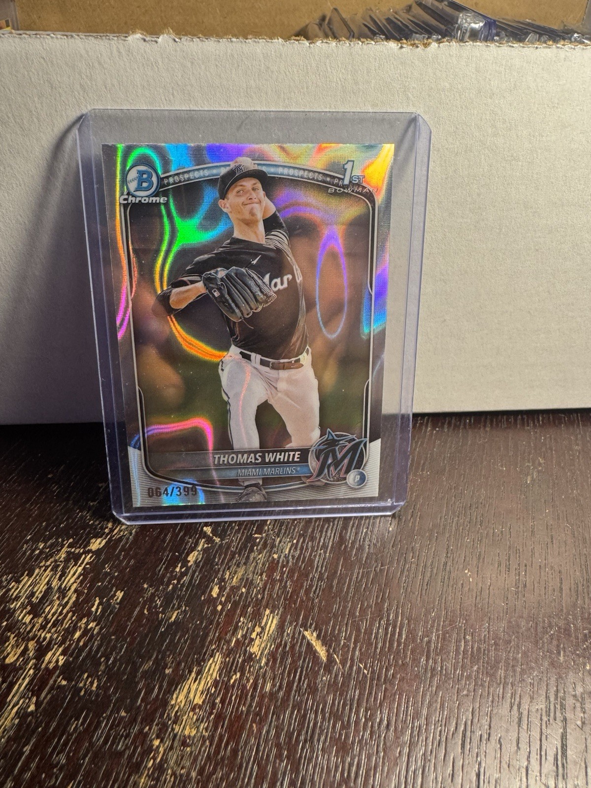 2025 Bowman Chrome Prospects Thomas White #BCP-69 Lava Refractor /399 (RC)