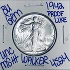 1942 BU UNCIRCULATED WALKING LIBERTY SILVER HALF DOLLAR AUTHENTIC U.S. MINT 4524