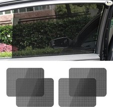 4PCS Car Side Window Sunshade, Block UV Rays Privacy Protector, Reusable Static