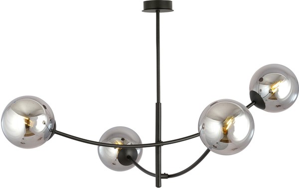 Deckenleuchten Schwarz Schwarzgrau Modern IP20 4X40W/E14-image