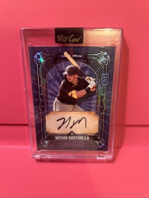 2024 Wild Card Nathan Martorella 5CDC-NMA BlueAUTO Auto 2/2  5 Card Draw