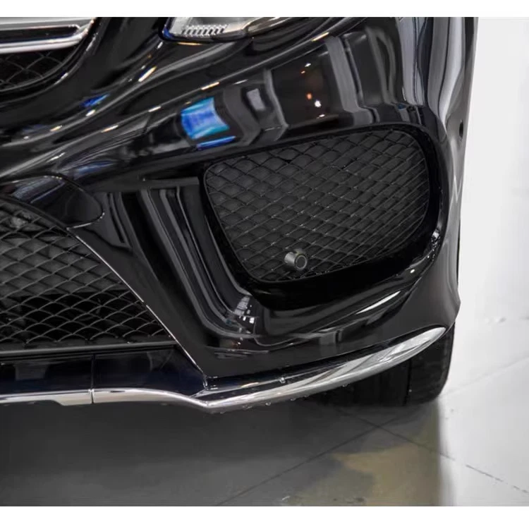 Parachoques delantero moldeado labio moldura cromo para Mercedes Benz W292 GLE350 550 2016-2019 Foto 2 de 4