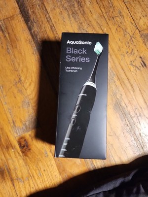 AquaSonic Black Series Ultra Whitening Electric Toothbrush Black NEW SEALED