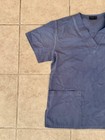 Pre-Owned Dagacci Scrubs Top Light Blue Women's Medium M Faded Vintage — photo 2