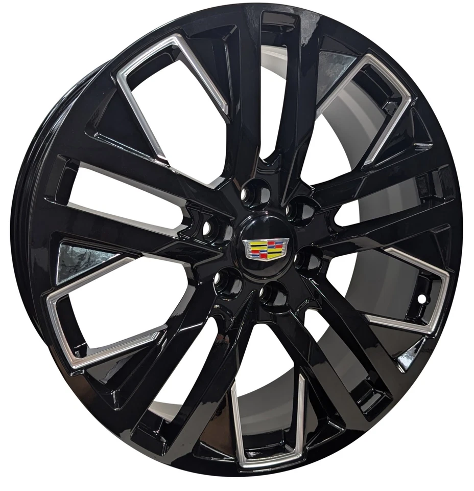 26” Black Rims Set 4️⃣ Fits Cadillac Escalade ESV Luxury - Image 2 of 4