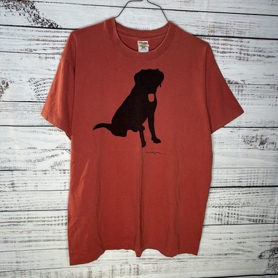 Vintage 90s Woody Jackson Labrador Retriever Black Lab Dog Graphic T-Shirt XL