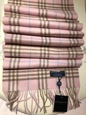 Burberry Pink Scarf - Authentic & Brand New with Tags