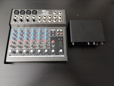 The T.Mix 802 Analogmischpult + Swissonic Audio 2 USB Audio-Interface