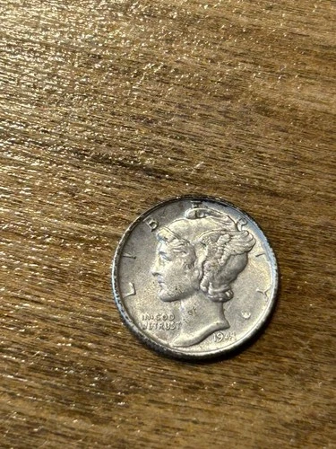 1941 Mercury Dime AU+