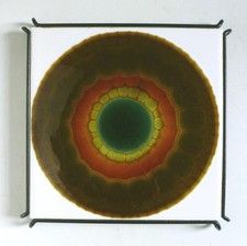 Alan Wallwork Studio Pottery Vintage Tile Trivet Pot Stand. Pilkington