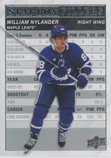 William Nylander 2023-24 Upper Deck #SB-16 Stat Box Fillers Toronto Maple Leafs