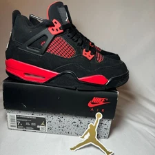 Size 7 - Nike Air Jordan 4 Retro GS Red Thunder Men's Shoes - Ships Now