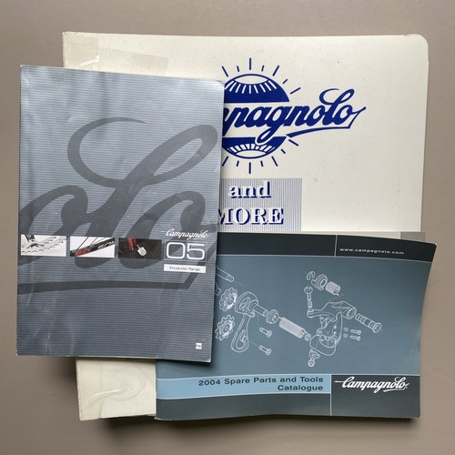 Lot Of 3! Campagnolo Catalogs 2004 2005 And Binder.