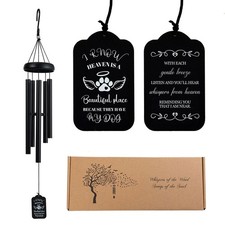 Pet Memorial Gifts for Dogs, 32" Pet Memorial Wind Chimes for Dogs Memorial G...