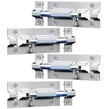 4 Pack Sliding Door Lock, 3 Inch Barrel Bolt Latch, with 12 Screws Sliding Do...