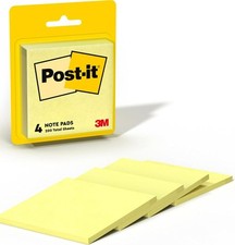 Post-it Notes, 3 in x 3 in, 4 Sticky Notes Pads, 50 Sheets per Pad, The Iconic .