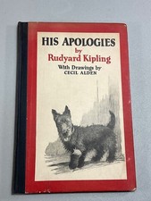 His Apologies   Rudyard Kipling, 1932 First E...