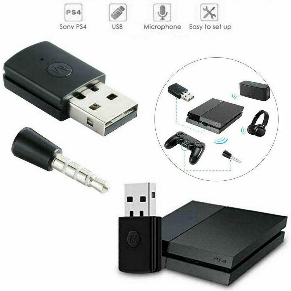 PS4 Bluetooth Headset Adapter, USB Bluetooth 4.0 Dongle Receiver For  PlayStation 4 Console, DualShock 4 Wireless Controller From Blueshop, $5.41