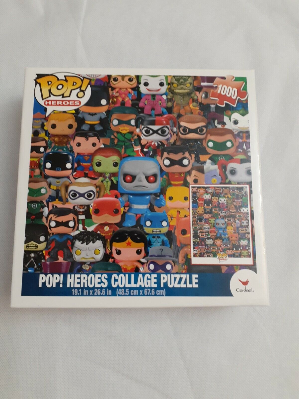 Pop Heroes Collage 1000 PC Puzzle Funko Cardinal DC 2015 for sale online