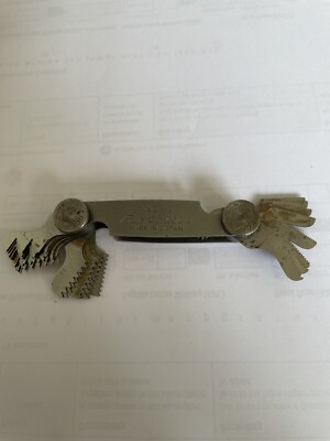 Thread Pitch Gauge SAE Type Fujikogu No. 6 Pitches 4 Thru 42 Stainless.