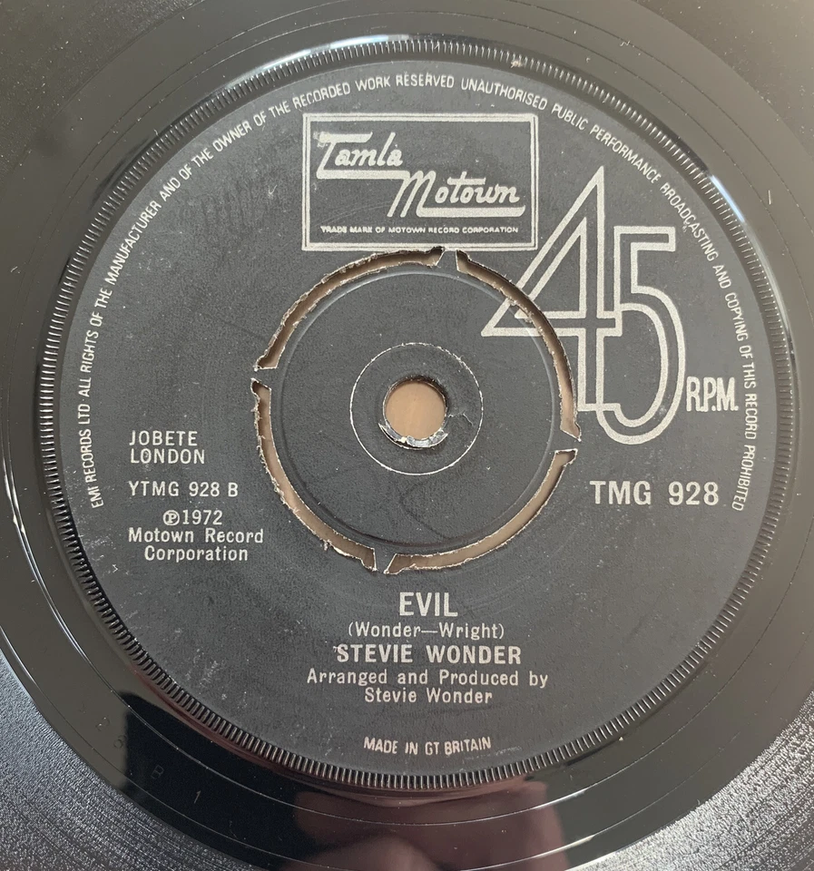 Stevie Wonder - Boogie On Reggae Woman (7" single) TMG 928 Ex Con Foto 4 de 4