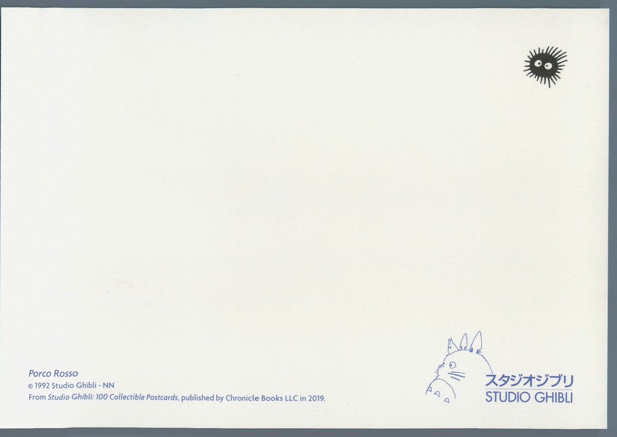 Studio Ghibli Postcard Porco Rosso Photo with the Pirates Fio