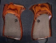 Bersa Thunder Firestorm 22 380 Pistol Grips REAL ROSEWOOD checker