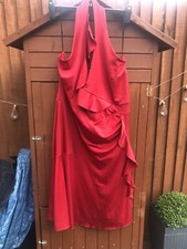Red Halter neck dress by FOR WOMEN size 22