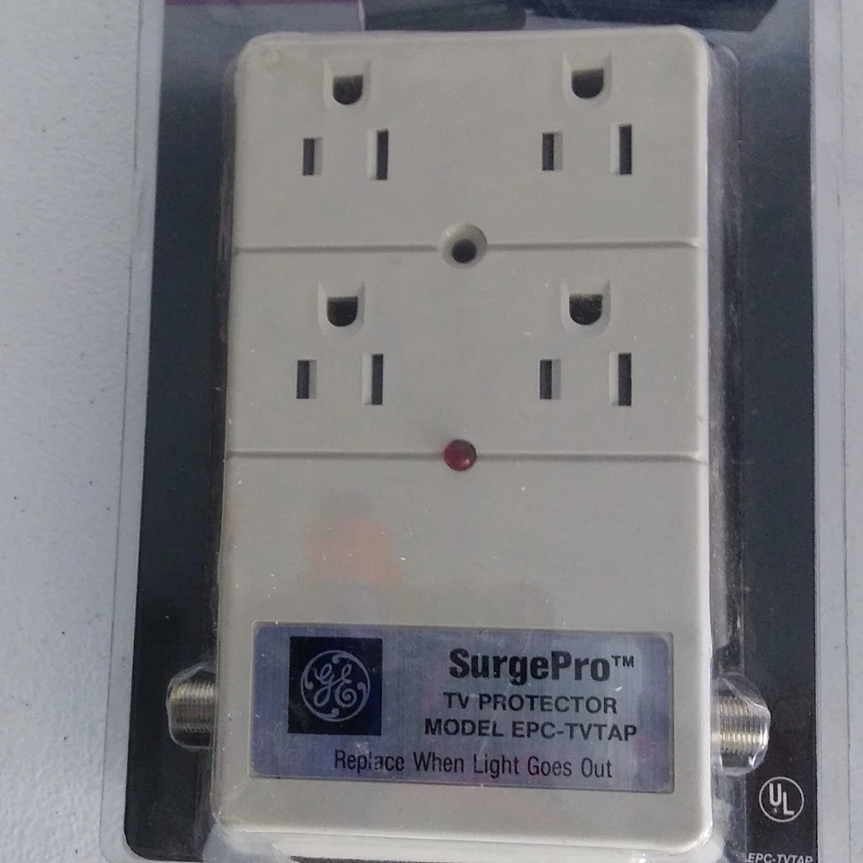 1987 GE Surge Pro Television Surge Protector Coaxial For Older TV VCR Stereo's - Image 2 of 4