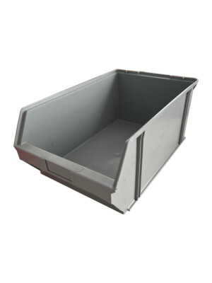 Sichtbox Lagerbox Grau 500/450x300X200 mm K 200/1 S  Plastipol-Scheu Eurobox Box