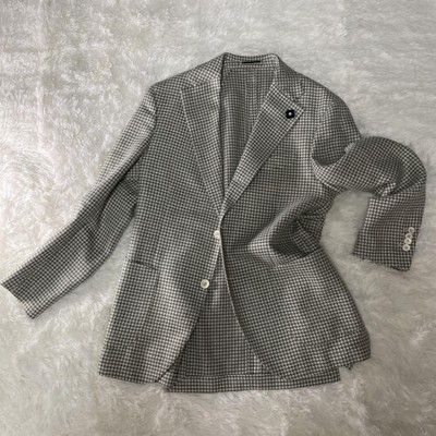 LARDINI jacket, houndstooth, size 50 | eBay