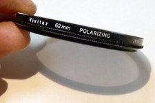 Vivitar 62mm Filter PL polarizing low profile for wide angle linear