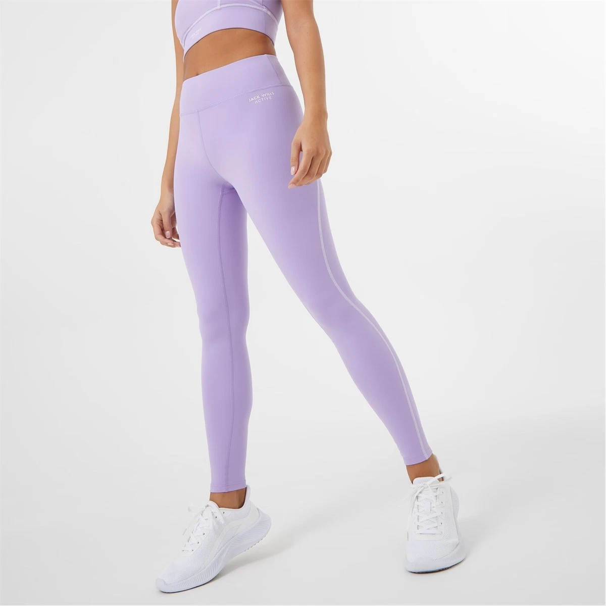 Jack Wills Womens Contrast Stitch Legging Sports Training Fitness Gym Bottom