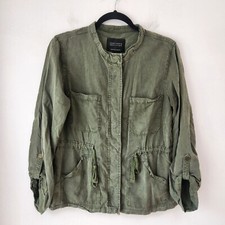 Sanctuary Olive Green Snap Front Lightweight Utility Jacket Gorpcore Women's M
