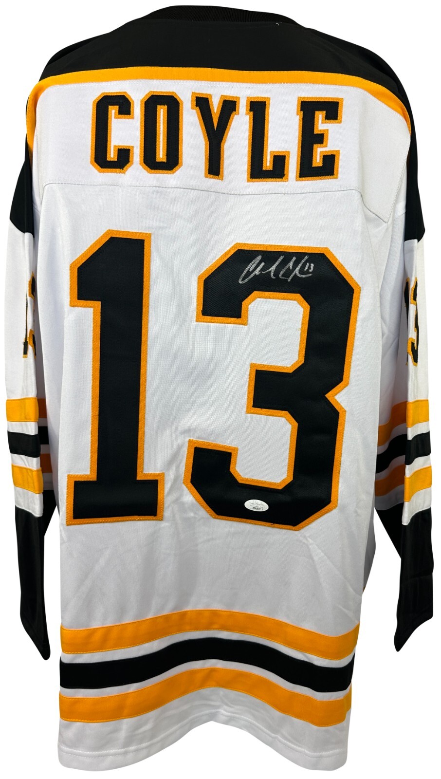 Charile Coyle Autographed Signed Boston Bruins Charlie Coyle jersey NHL JSA COA 