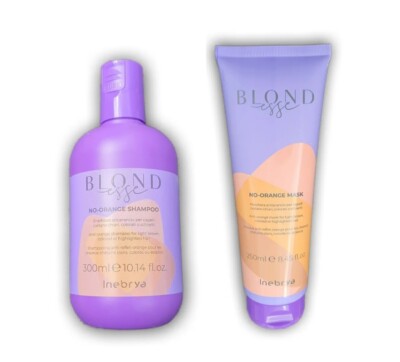Inebrya/Blondesse No-Orange Shampoo&Maske 550ml/Haarpflege 