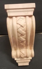 Decoritive Cherry Corbel / Support 4.5" Wide x 10" Long x 5" deep Basket Weave
