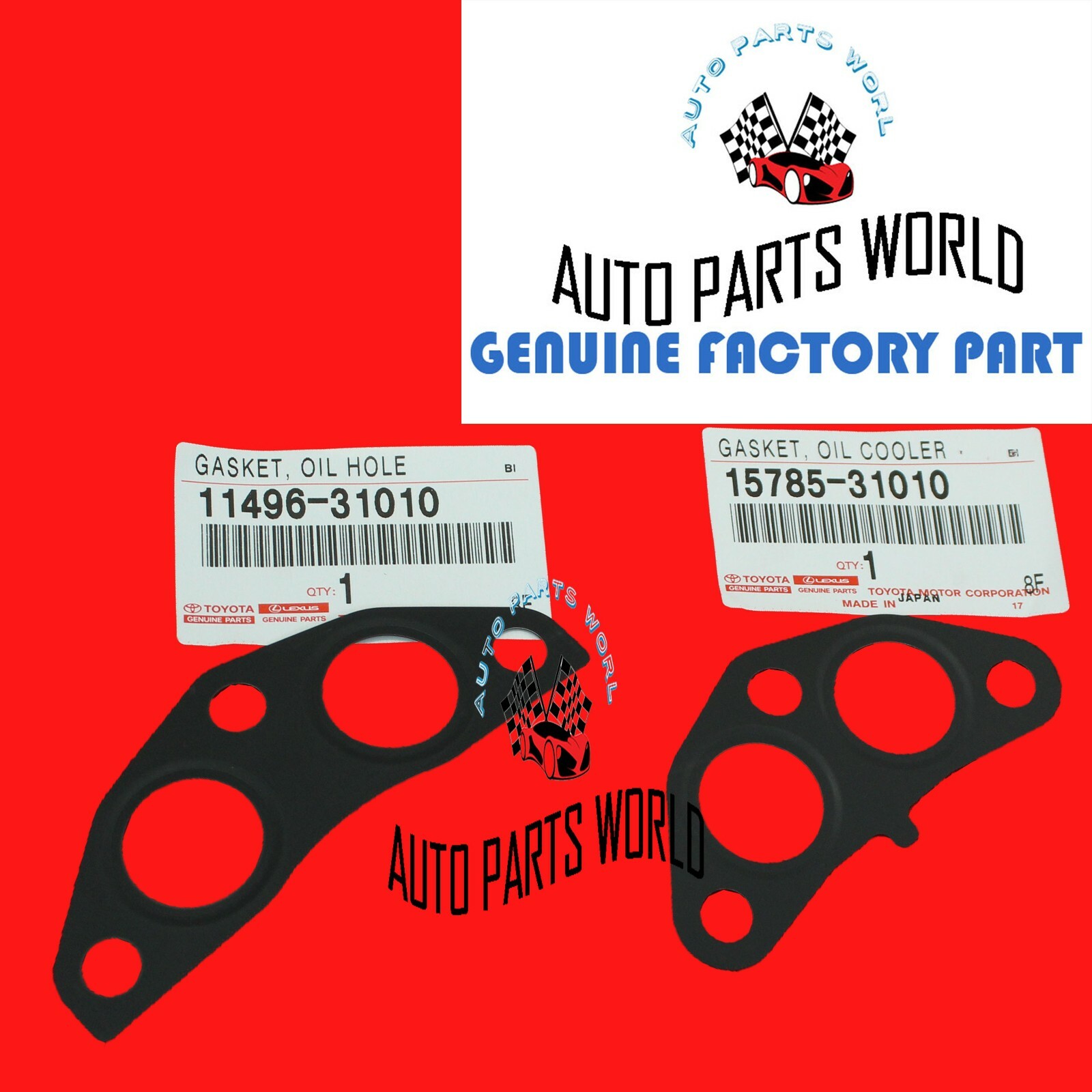 GENUINE TOYOTA HIGHLANDER SIENNA VENZA RX350 RX450h OIL COOLER PIPE GASKETS SET eBay